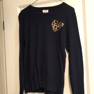 Jcrew leopard sequin sweater
